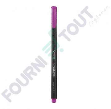 Stylo pointe fine violet MAPED