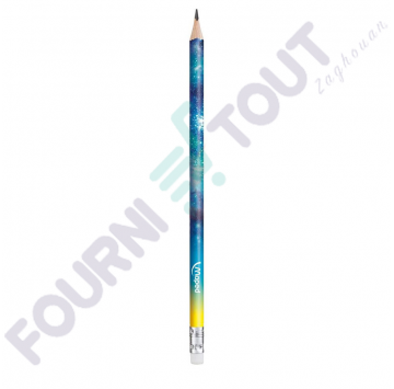 Crayon noir HB_2 + gomme Maped
