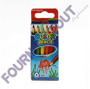 Crayons De 6 Couleurs Keyroad