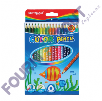 Crayons De 18 Couleurs Keyroad
