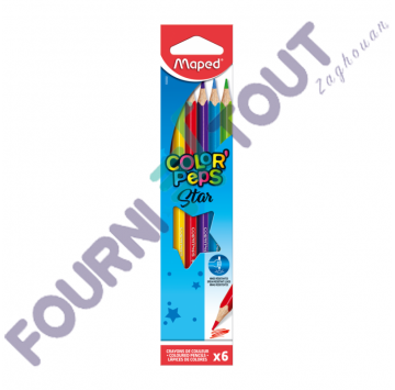 Crayons De 6 Couleurs Maped...