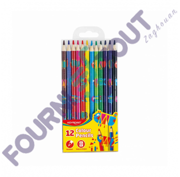 Crayons De 12 Couleurs Keyroad