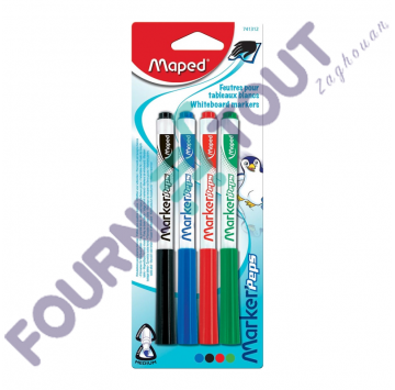 Pack 4 Marqueurs Tableau Maped